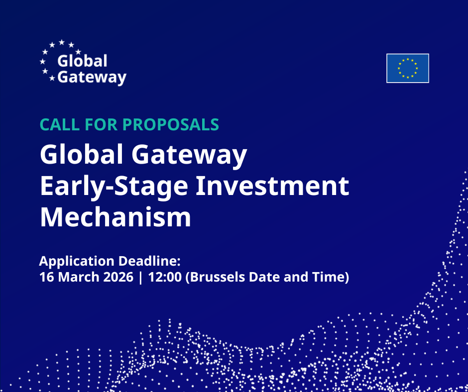 Call for Proposals: European Commission Launched the Global Gateway Early-Stage Investment Mechanism